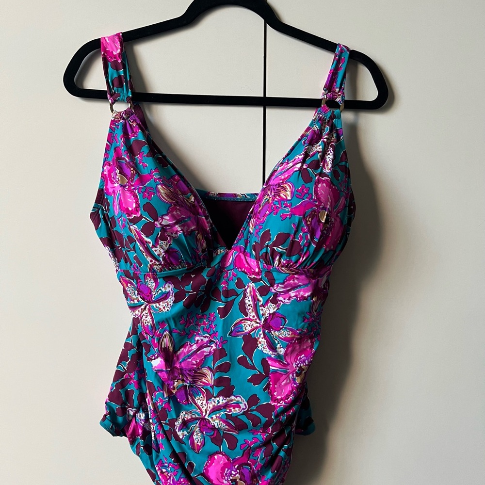 Lilly Pulitzer Palice Tankini Top Size 14